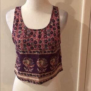 Urban Outfitters Top Floral Boho Crop